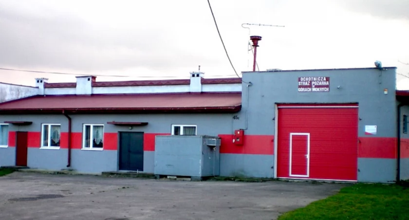 Na zdjęciu remiza OSP w Górach Mokrych, fot. Facebook