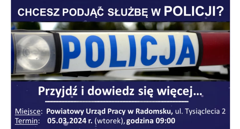 Na zdjęciu plakat, fot. PUP Radomsko
