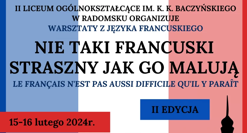 Na zdjęciu plakat wydarzenia fot. II LO w Radomsku