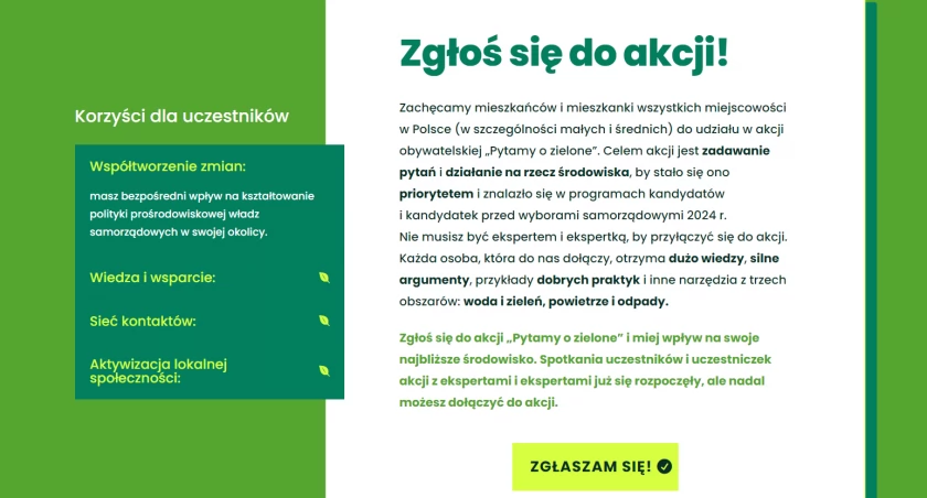 Na zdjęciu: Do akcji można przystąpić na stronie, fot. zrzut ekranu