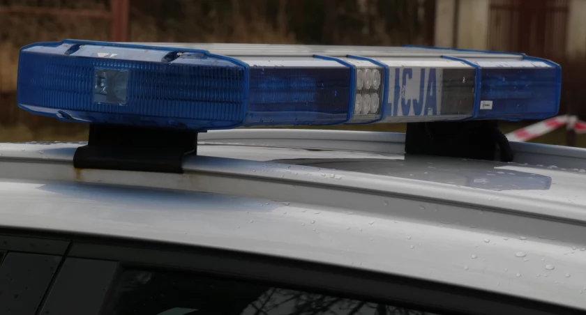 Na zdjęciu radiowóz KPP Radomsko