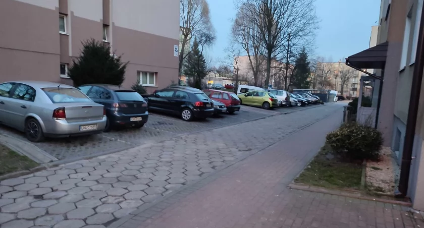 Na zdjęciu: Samochody zaparkowane przy ulicy Miłej, fot. Czytelnik