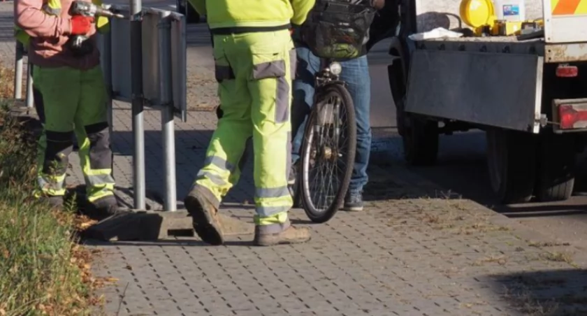 Na zdjęciu rozpoczęcie prac na ulicy Narutowicza 