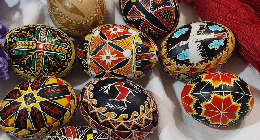 Na zdjęciu wielkanocne pisanki, fot. Muzeum Regionalne w Radomsku