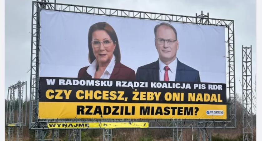 Na zdjęciu jeden z wyborczych billboardów