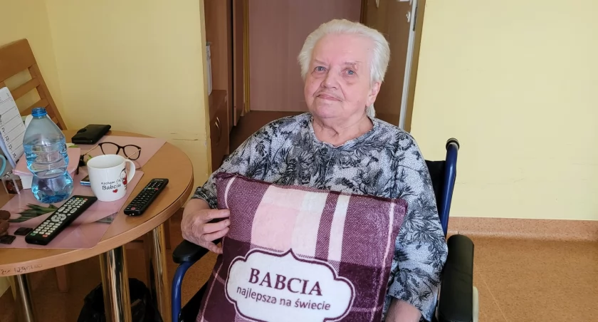 Na zdjęciu: Pani Krystyna w DPS-ie w Radomsku