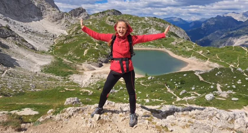 Na zdjęciu Anna Zygma podczas jednej ze swoich wypraw