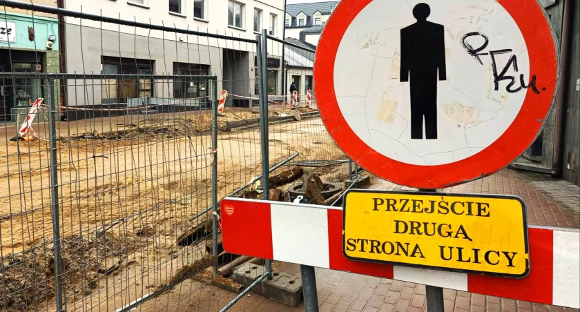Na zdjęciu remont ulicy Reymonta, fot. UM Radomsko