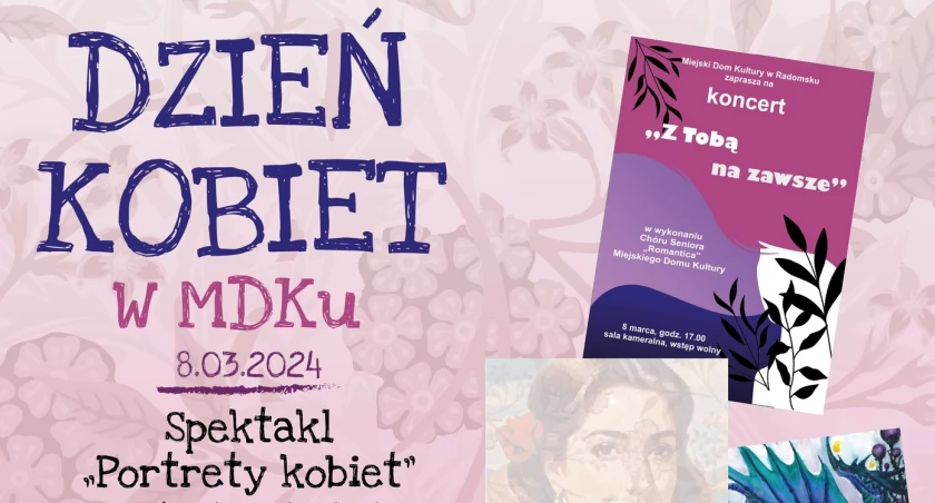 Na zdjęciu plakat Dnia Kobiet, fot. MDK Radomsko