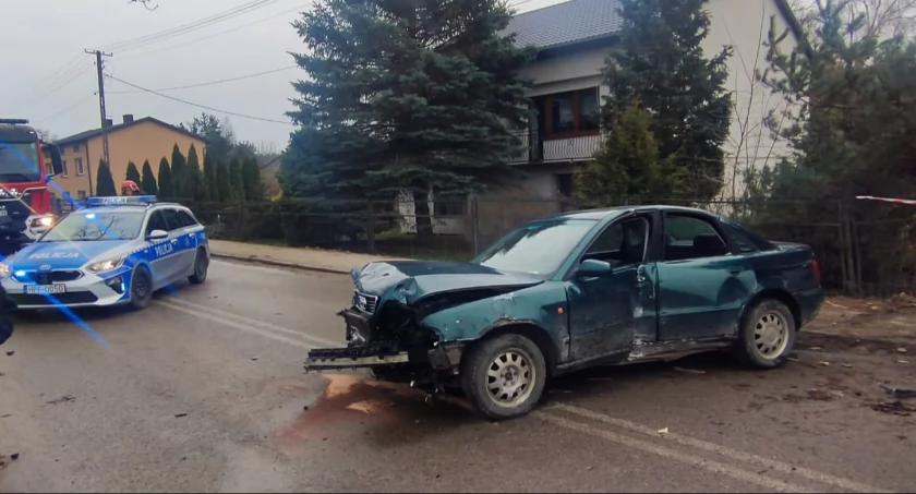 Na zdjęciu akcja ratunkowa, fot. KPP Radomsko i KP PSP Radomsko