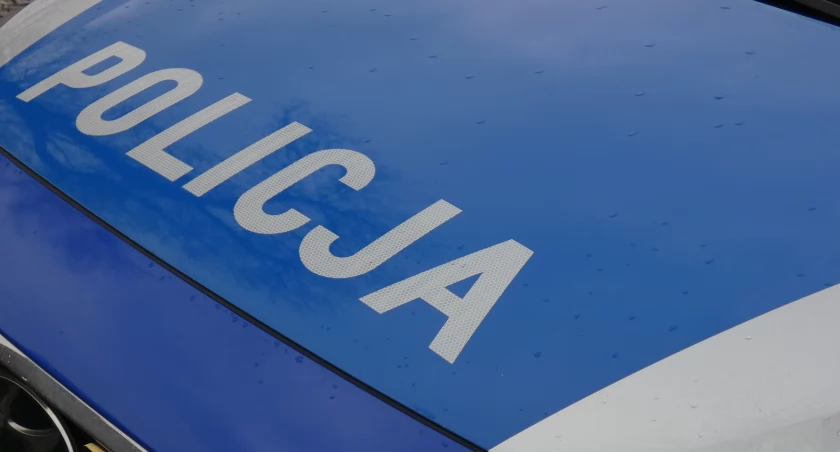 Na zdjęciu radiowóz KPP Radomsko