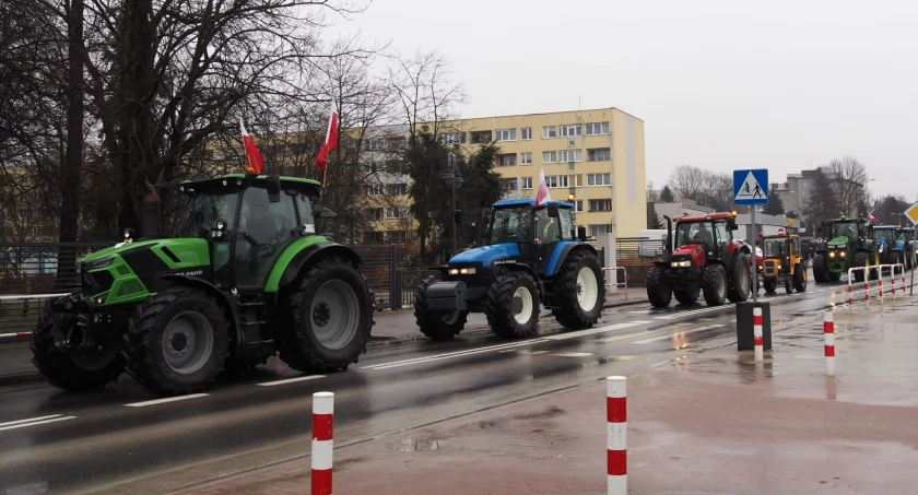 Na zdjęciu protest rolników w Radomsku