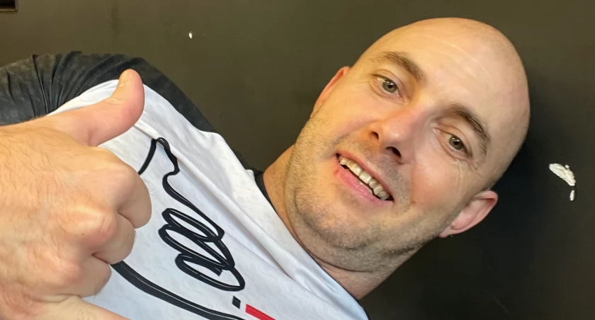 Na zdjęciu: Nauczyciel WF, trener Tomasz Łapiński