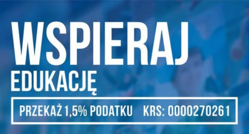 Na zdjęciu ogłoszenie o wsparciu, fot. ZSP nr 1 w Radomsku