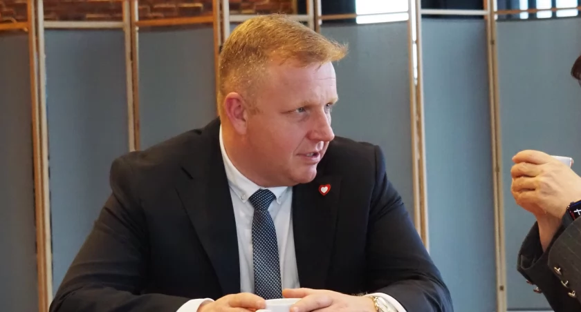 Na zdjęciu Łukasz Więcek