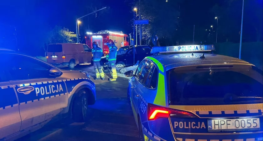 Na zdjęciu miejsce zdarzenia, fot. KPP Radomsko 