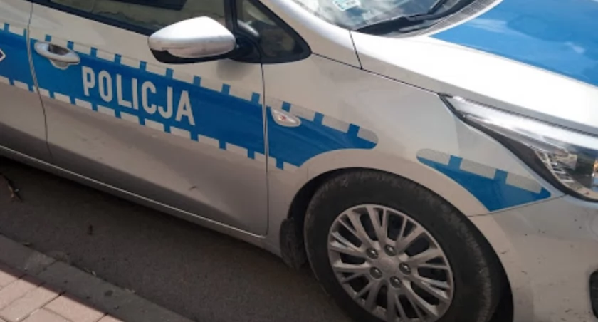 Na zdjęciu radiowóz KPP Radomsko