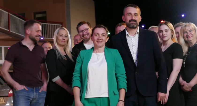 Na zdjęciu wieczór wyborczy Radosława Rączkowskiego