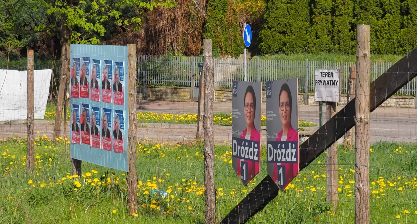 Na zdjęciu: Wyborcze banery są dosłownie wszędzie