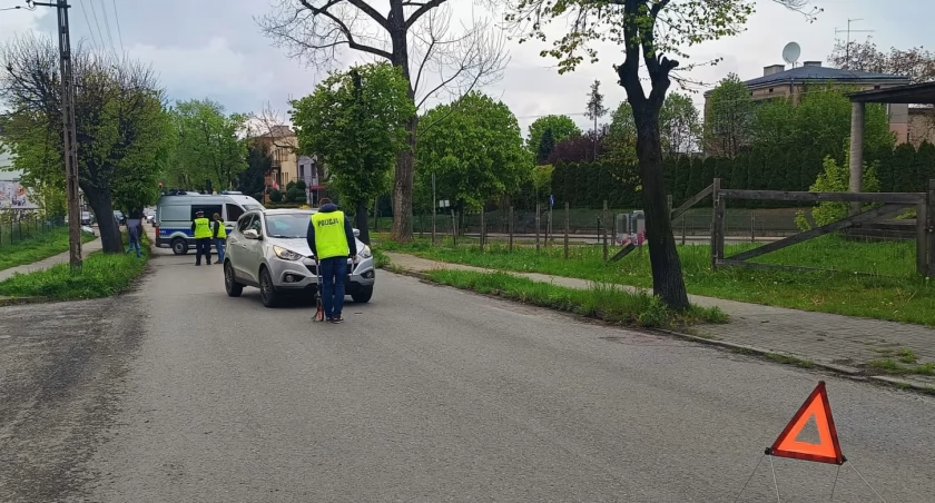 Na zdjęciu miejsce potrącenia, fot. KPP Radomsko 