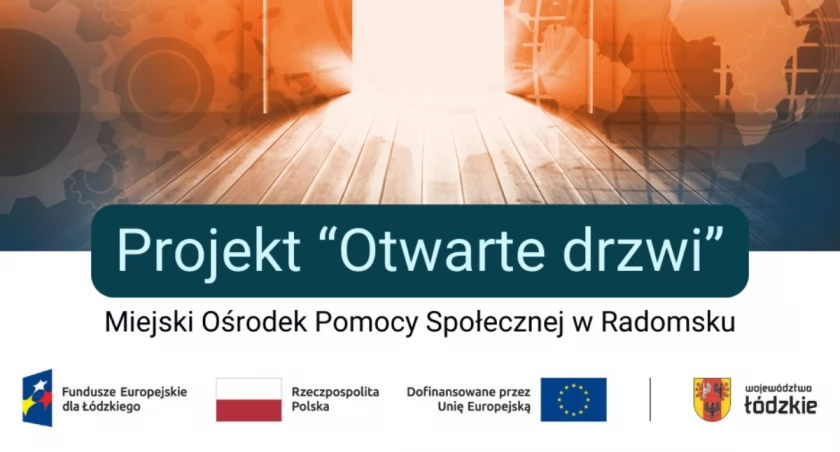 Na zdjęciu banner projektu Otwarte drzwi