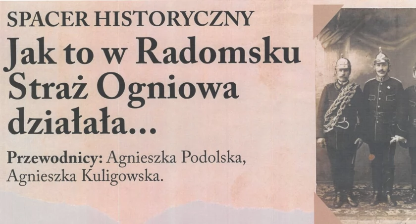 Na zdjęciu plakat spaceru, fot. Muzeum Regionalne w Radomsku