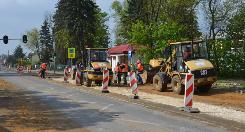 Na zdjęciu prace na ulicy Narutowicza, fot. X/GDDKiA Łódź