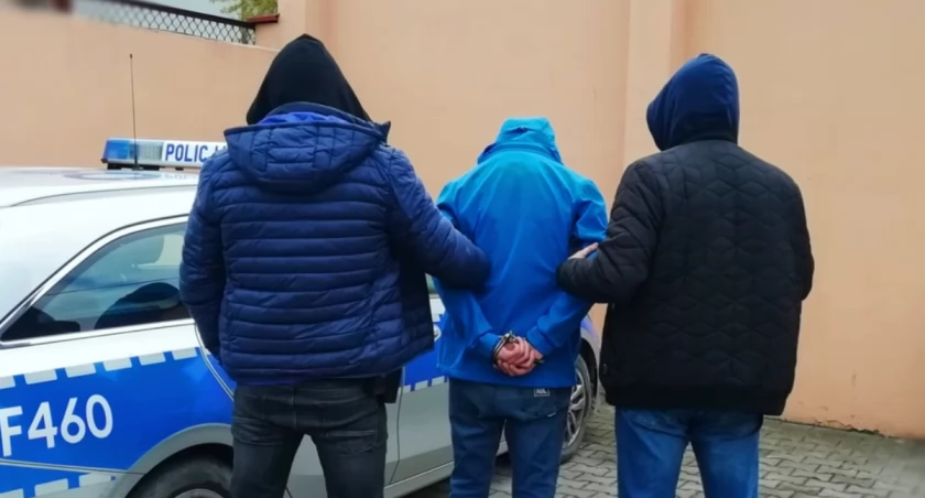 Na zdjęciu: Jeden z zatrzymanych, fot. KPP Radomsko