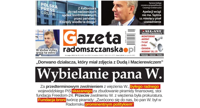Na zdjęciu okładka najnowszego wydania Gazety Radomszczańskiej