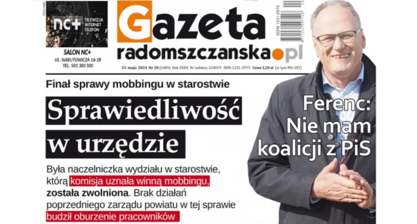 Na zdjęciu najnowsze wydanie Gazety Radomszczańskiej