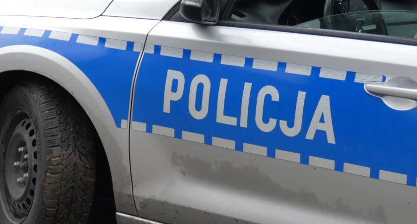 Na zdjęciu radiowóz KPP Radomsko