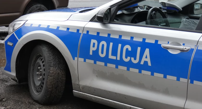Na zdjęciu radiowóz KPP Radomko