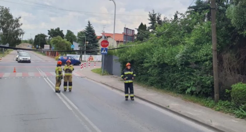Na zdjęciu: Strażacy na jednej z interwencji w piątek 24 maja, fot. KP PSP Radomsko