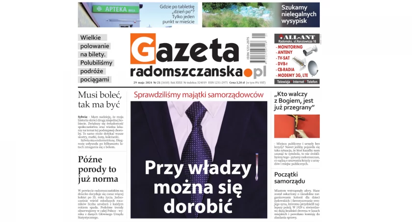 Na zdjęciu najnowsze wydanie Gazety Radomszczańskiej