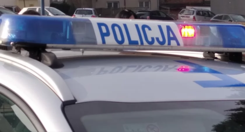 Na zdjęciu radiowóz KPP Radomsko