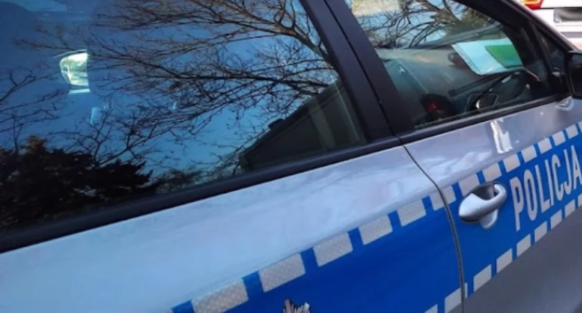 Na zdjęciu radiowóz KPP Radomsko