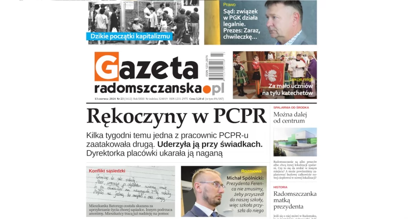 Na zdjęciu najnowsze wydanie Gazety Radomszczańskiej
