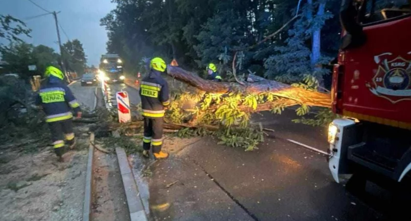 Na zdjęciu: Strażacy mieli co robić, fot. OSP Gomunice i Maluszyn