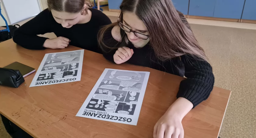 Na zdjęciu: Uczniowie, którzy wzięli udział w projekcie