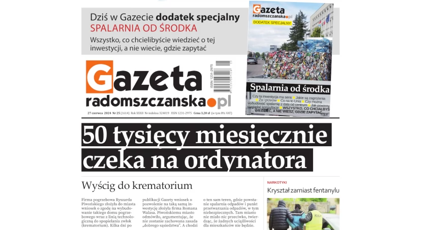 Na zdjęciu najnowsze wydanie Gazety Radomszczańskiej