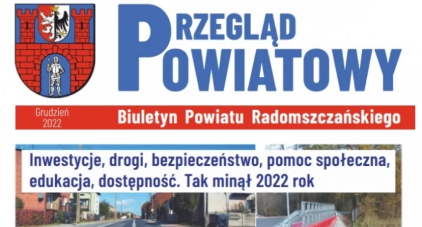 Na zdjęciu okładka gazetki powiatowej