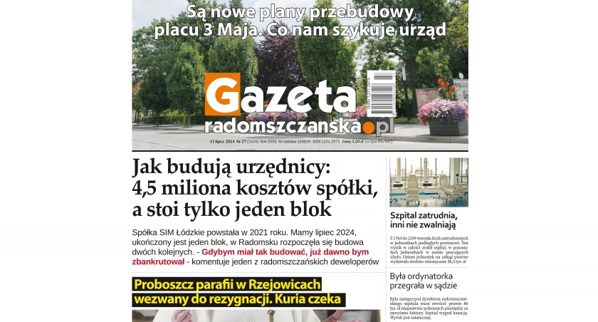 Na zdjęciu najnowsze wydanie Gazety Radomszczańskiej