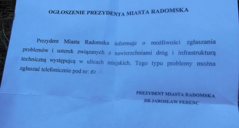 Na zdjęciu ulotka znaleziona w skrzynce przez mieszkańca