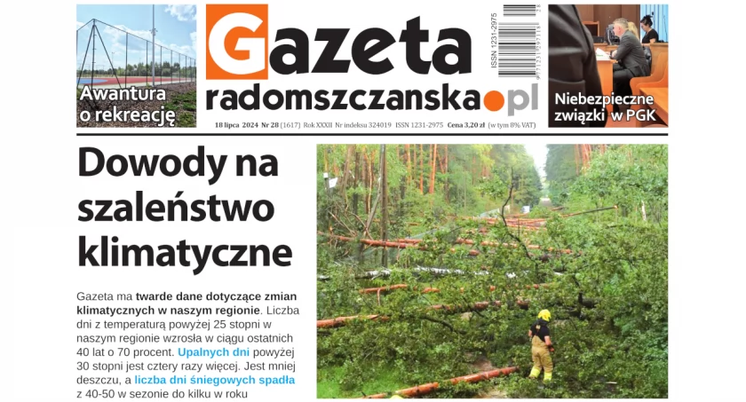 Na zdjęciu najnowsze wydanie Gazety Radomszczańskiej