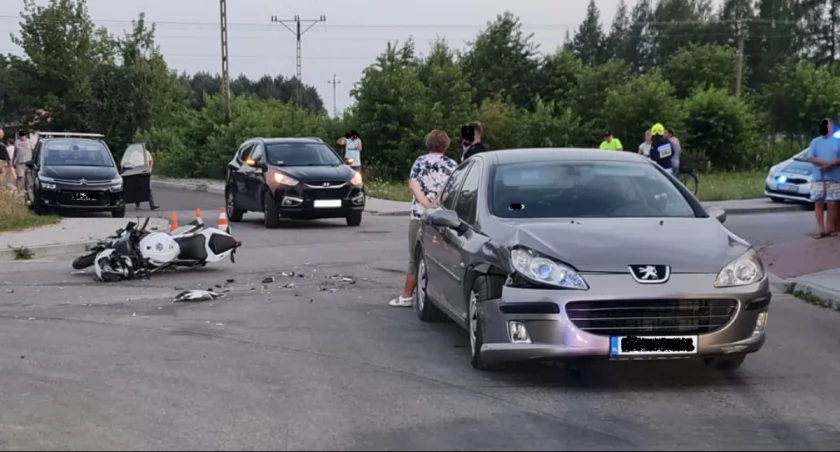 Na zdjęciu: Miejsce wypadku, fot. KPP Radomsko