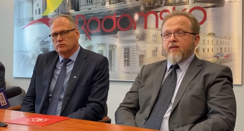 Na zdjęciu: Konferencja, na której  prezydent (od lewej) i rektor ogłaszali powstanie filii
