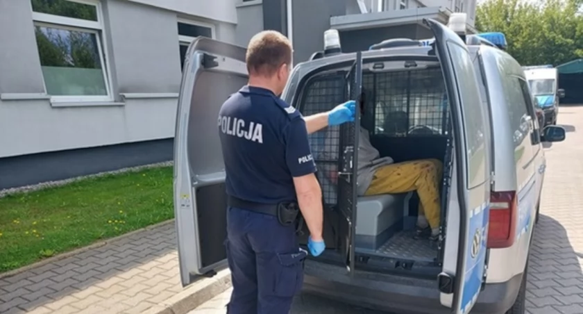 Na zdjęciu: Zatrzymany 37-latek, fot. KPP Radomsko