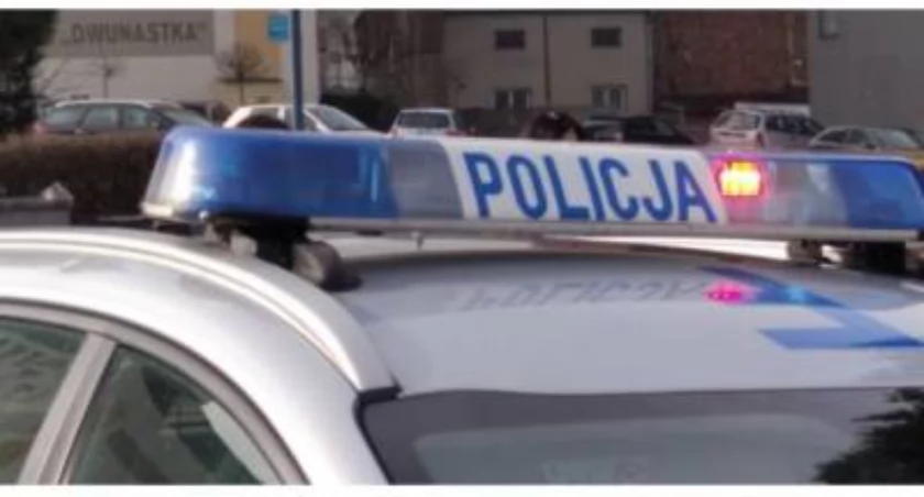 Na zdjęciu radiowóz KPP Radomsko 