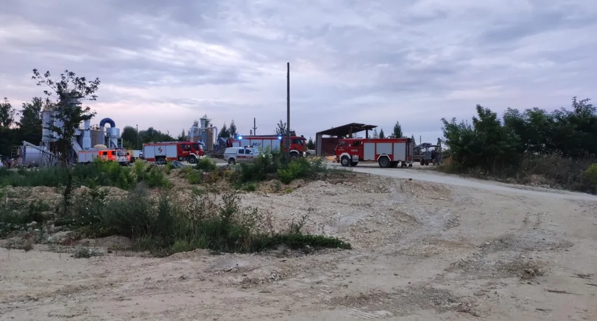 Na zdjęciu kopalnia wapienia, fot. KP PSP Radomsko 