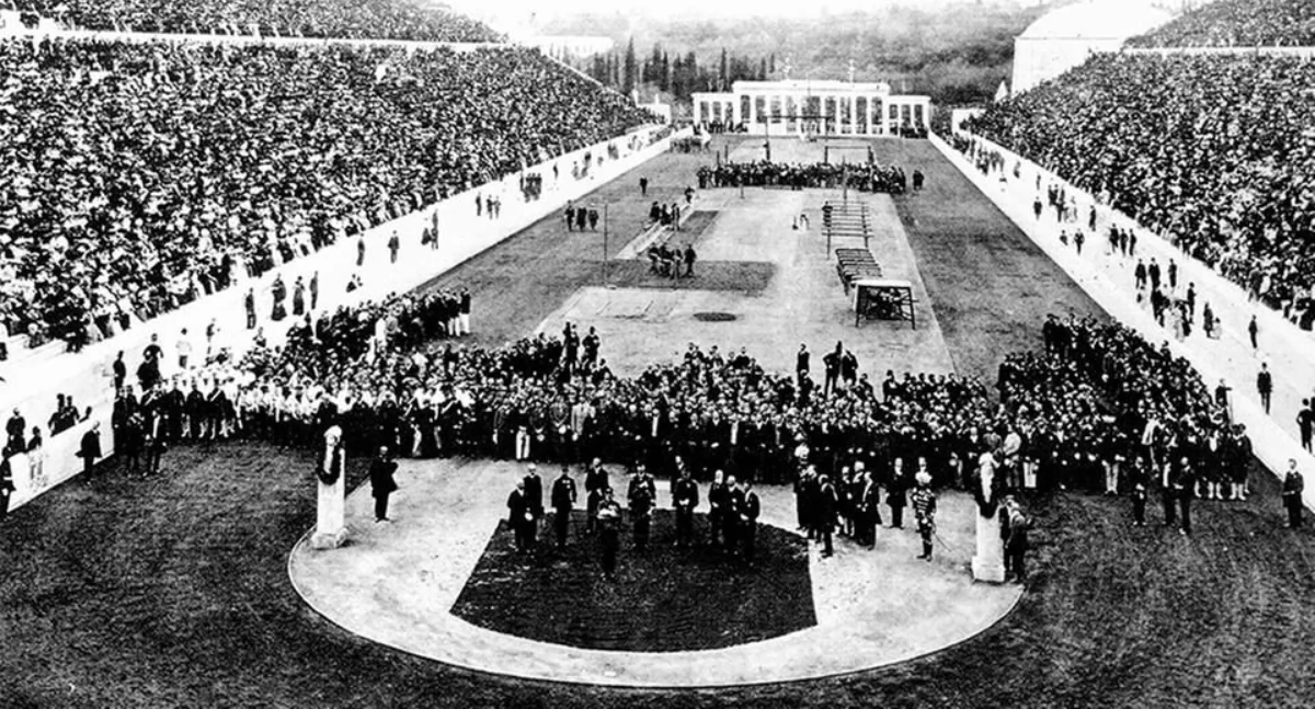 Na zdjęciu: Ceremonia otwarcia podczas pierwszych igrzysk w 1896 roku, fot. Wikipedia